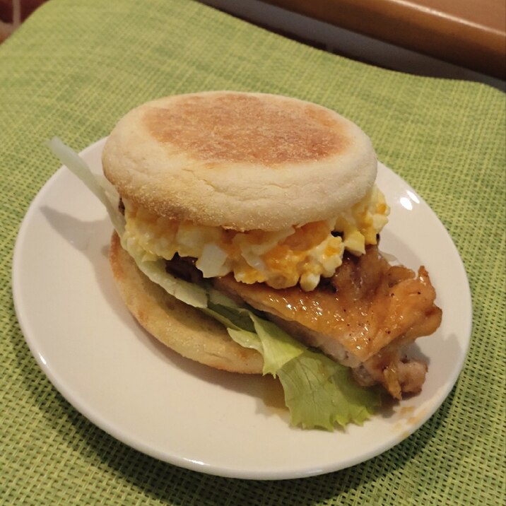 タルタルソースで♡照り焼きチキンサンド
